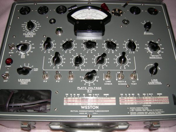 Weston 981 Type 3 Tube Tester Deck