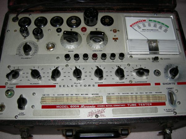 Hickok 600A top with new meter