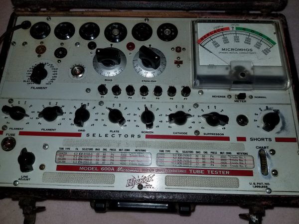 Hickok 600A Tube Tester Deck