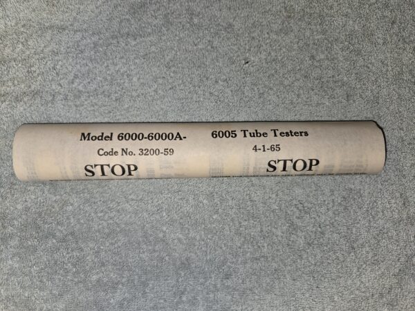 Hickok 6000/A and 6005 Roll Chart